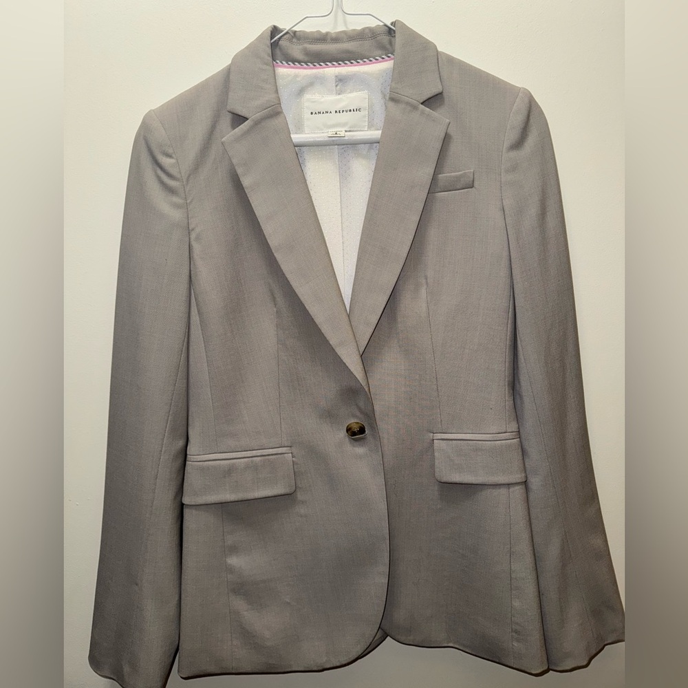 Banana Republic Gray Blazer